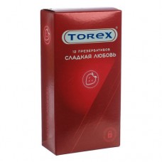 Презерватив torex  сладкая любовь со вкусом клубники n12