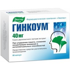 Гинкоум капс. 40 мг (лс) х60
